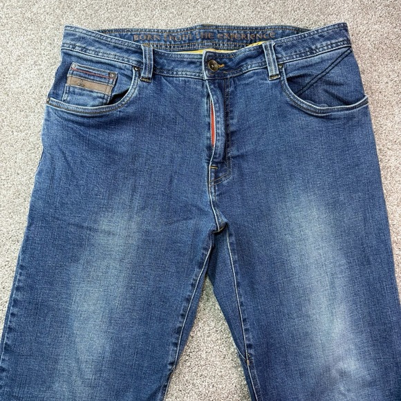 PrAna Men's Denim‎ Blue Jeans BREATHE Size 36x30 Straight Leg Slim Fit - Picture 2 of 15